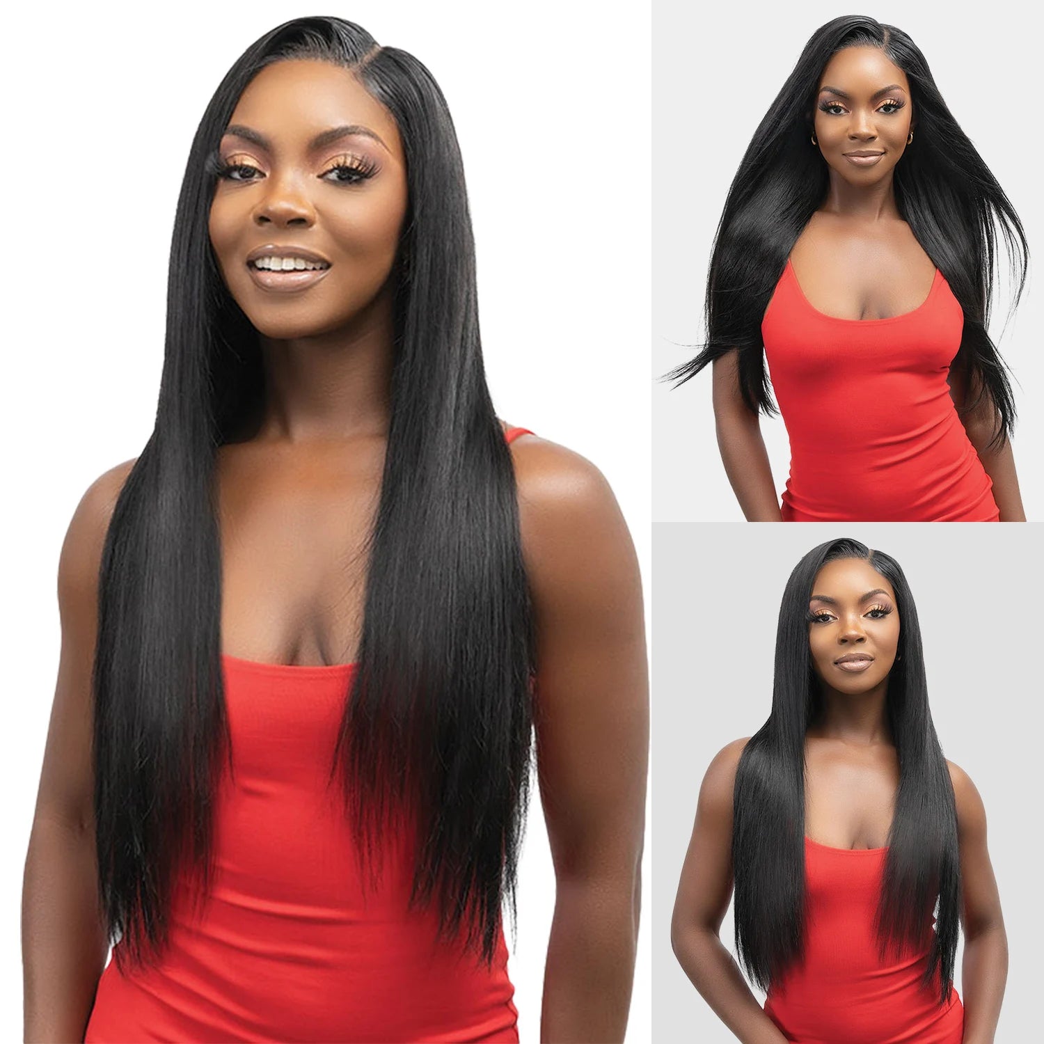 Janet Collection Natural Virgin Remy Human Hair Melt Nuskin 4X5 HD Lace Closure Straight (10"-14")