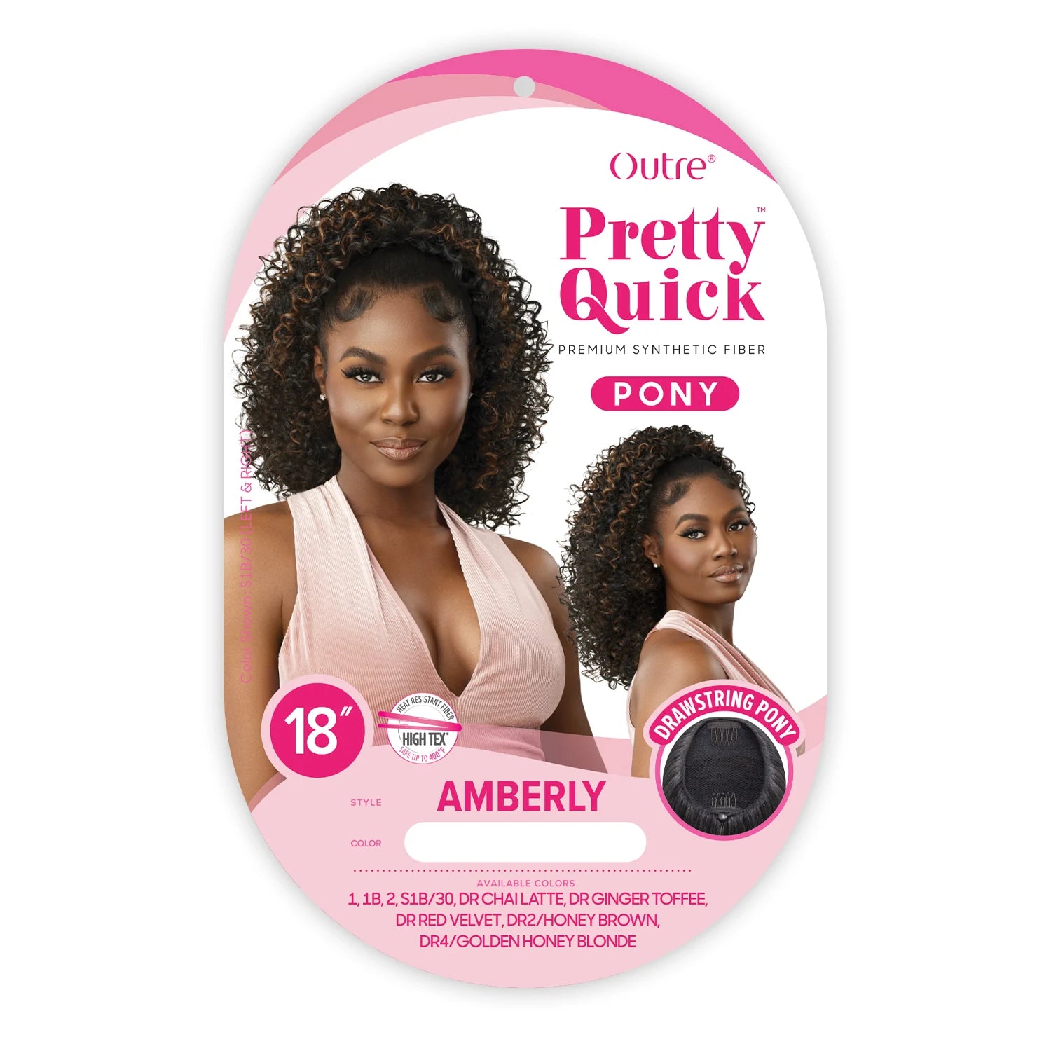 Outre Drawstring Ponytail Pretty Quick Pony Amberly