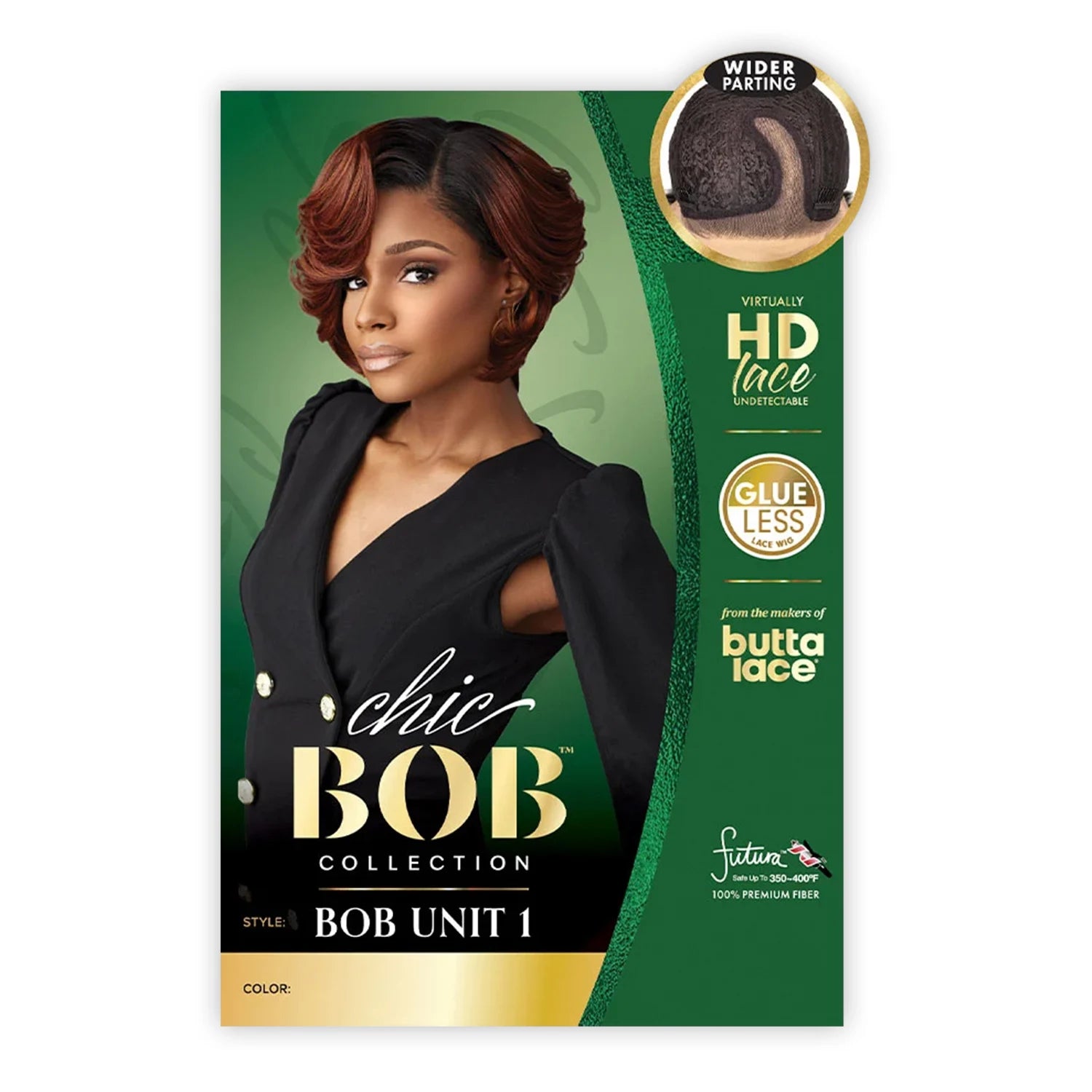 Sensationnel Synthetic HD Lace Front Wig Butta Lace Glueless Chic Bob Unit 1