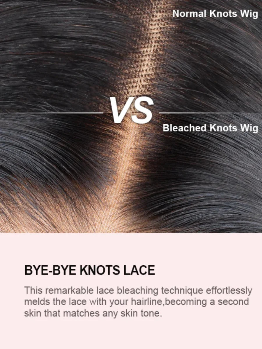 Pre Cut No Glue Glueless Wig Human Hair Ombre Color Highlight Body Wave 13x4 Lace Frontal Wigs 180% Density on Sale