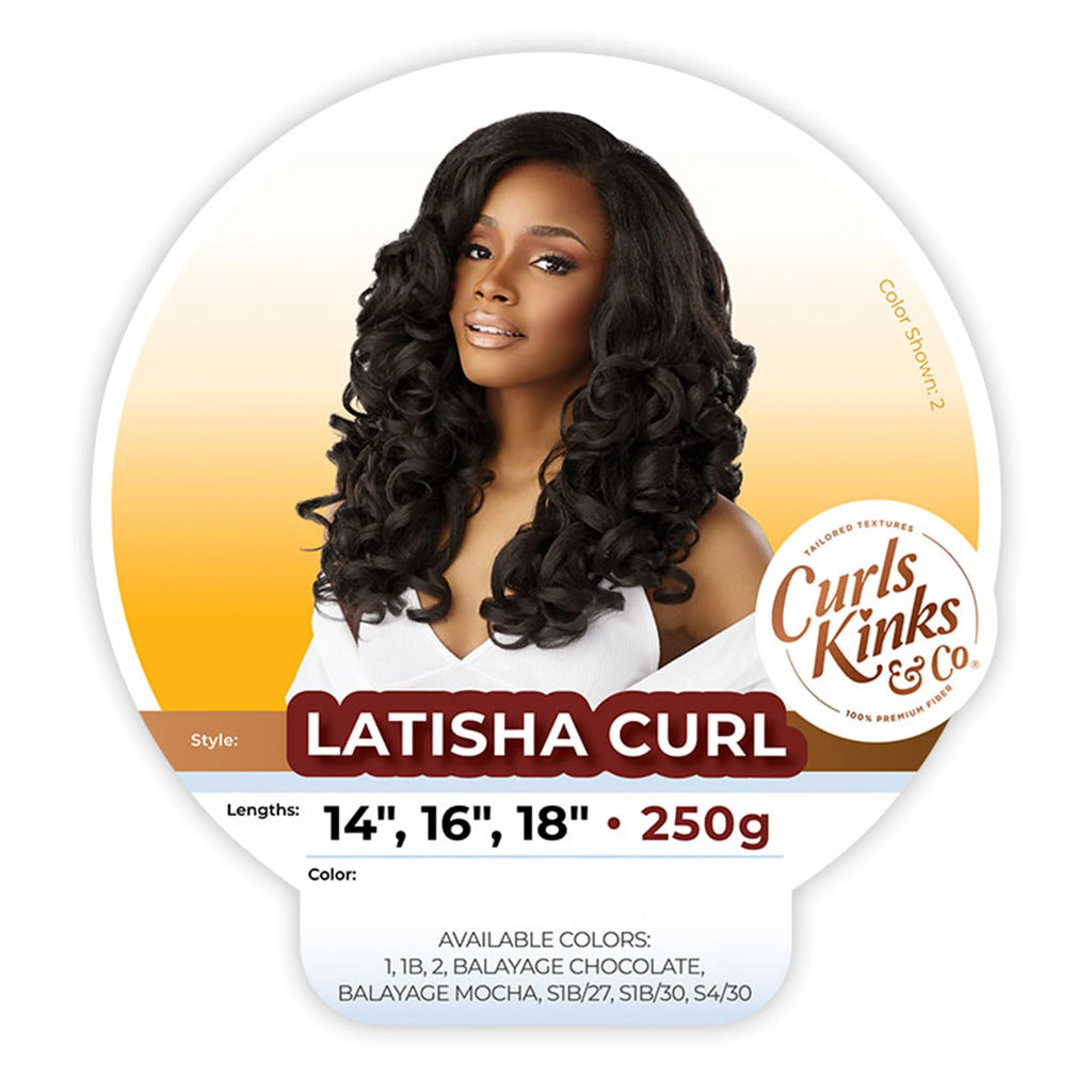 Sensationnel Synthetic Weave Curls Kinks N Co Bundles 3X Multi Pack Latisha Curl 14"16"18"