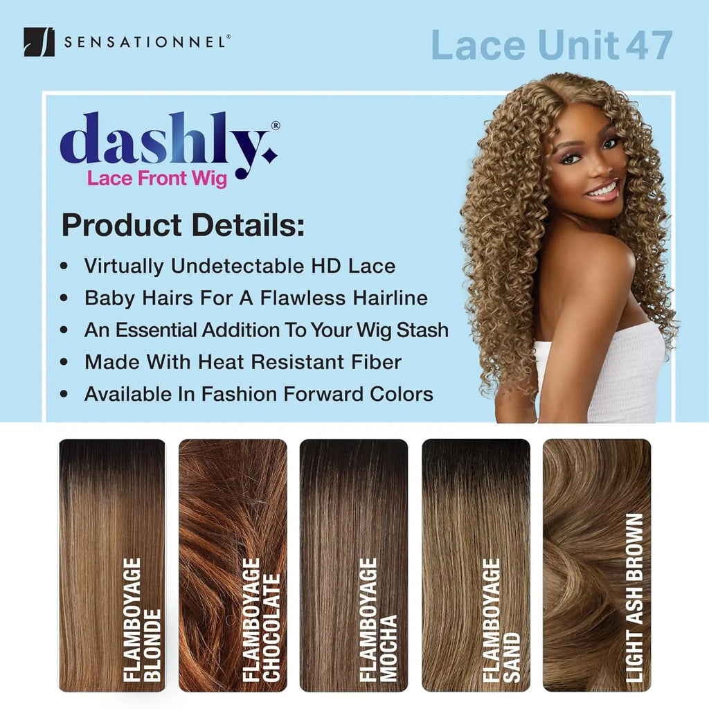 Sensationnel Synthetic Dashly HD Lace Front Wig Lace Unit 47