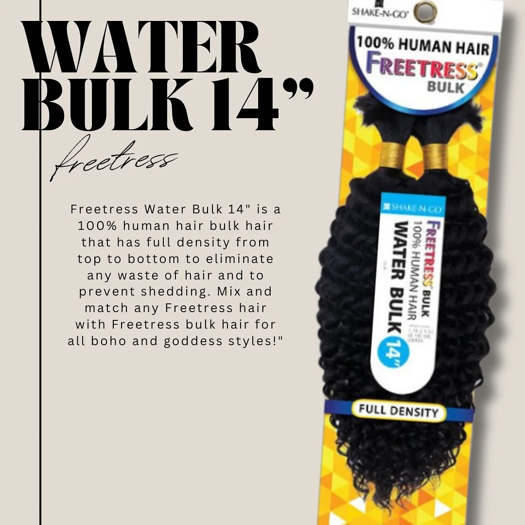 FreeTress Human Hair Braids Water Bulk 14"