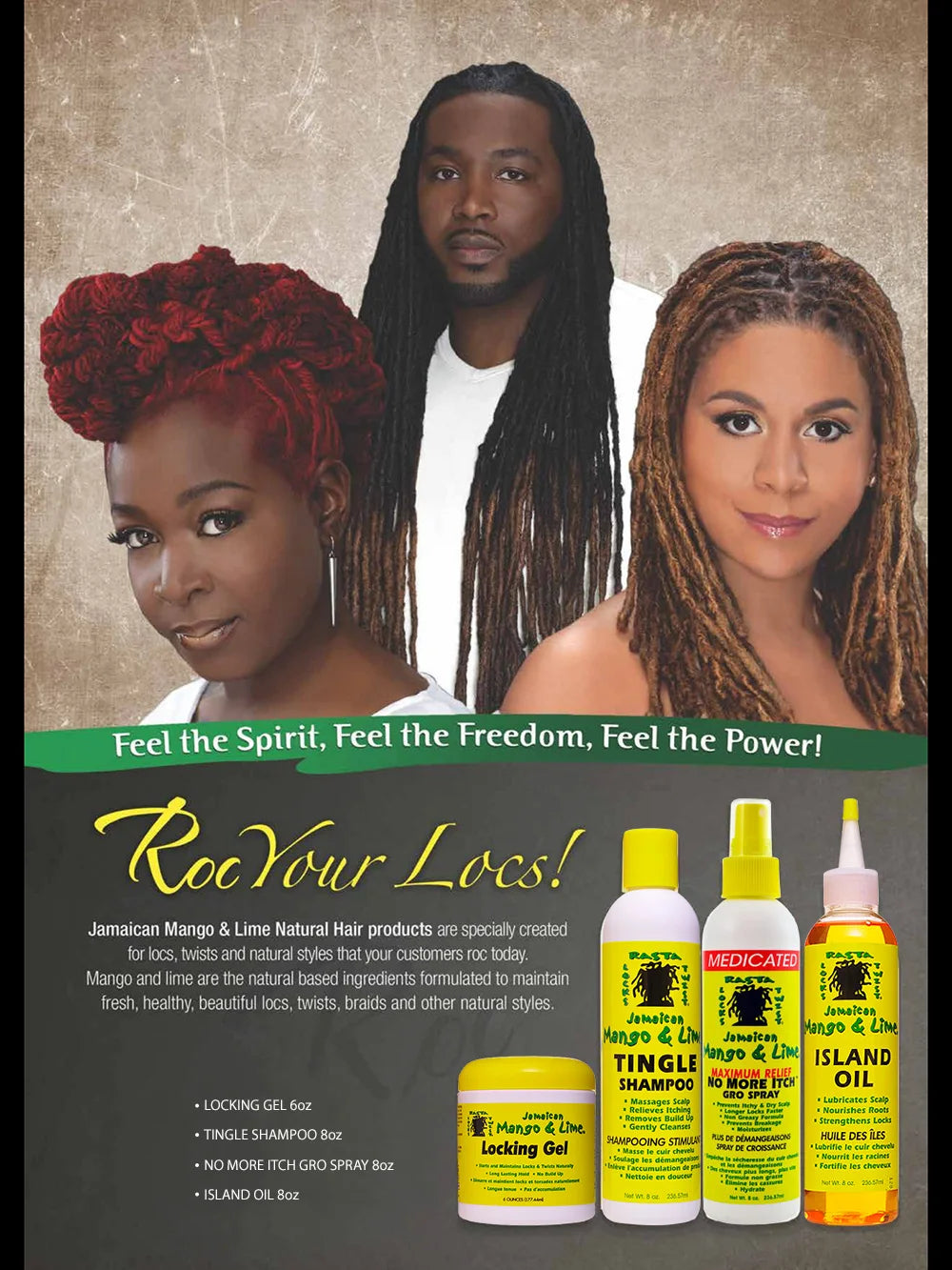 Jamaican Mango & Lime No More Itch Gro Spray 8oz - Soothes Scalp, Reduces Itching, Refreshing Formula