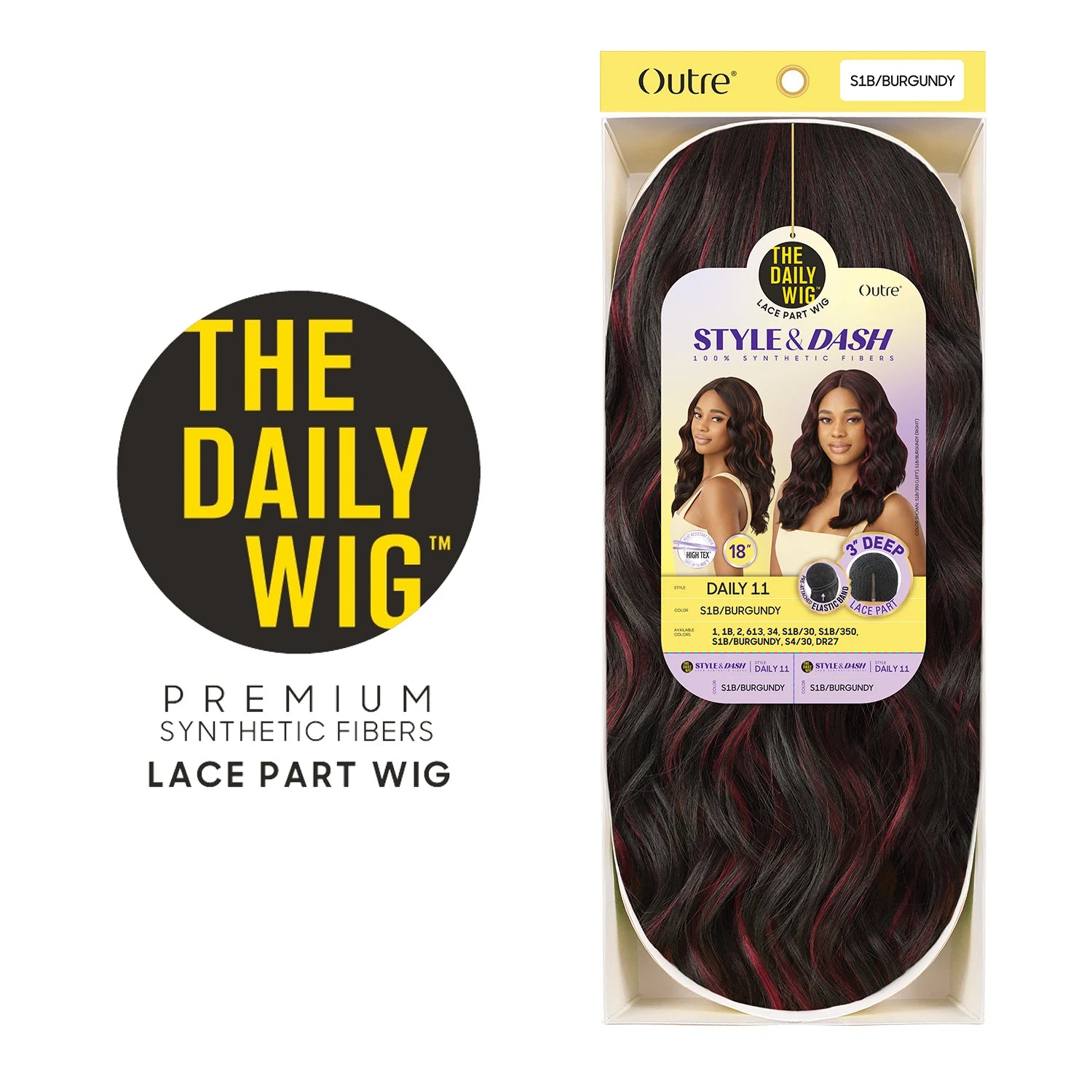 Outre The Daily Synthetic Wig Style N Dash 3" Deep Lace Part Wig Daily 11