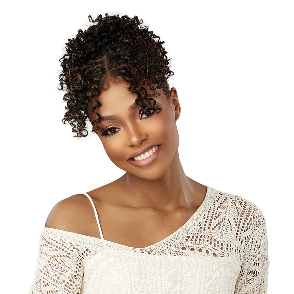 Sensationnel Lulu Synthetic Bun With HD Lace Parting Updo Unit 5