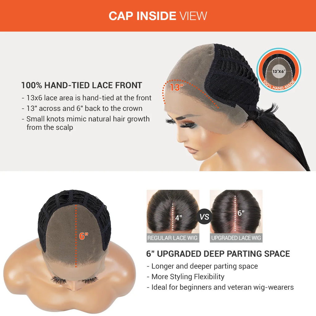 The Stylist Human Hair Blend Pre Plucked 13x6 Invisible HD Lace Frontal Wig Tastee [Neutral HD Lace]