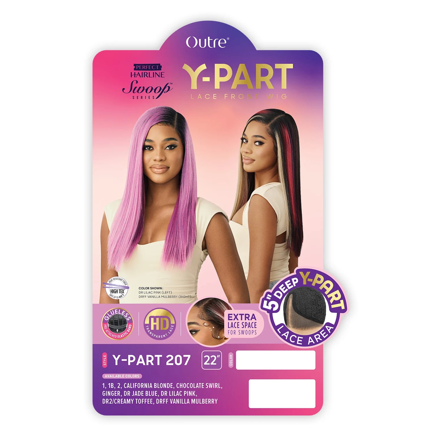 Outre HD Lace Frontal Synthetic Wig Perfect Hairline Glueless Y-Part Swoop Series Y-Part 207
