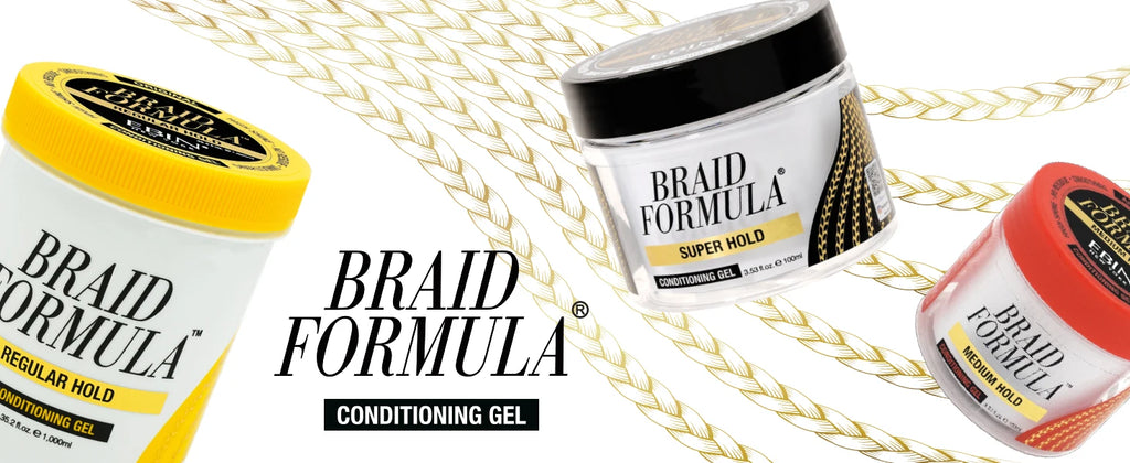 Ebin New York Braid Formula Conditioning Gel Super Hold - Extra Strong Hold, Frizz Control, Long Lasting Braids