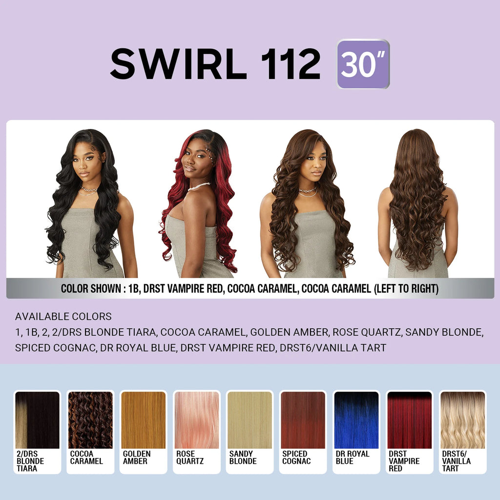 Outre HD Lace Front Synthetic Wig Melted Hairline Glueless Swirlista Swirl 112