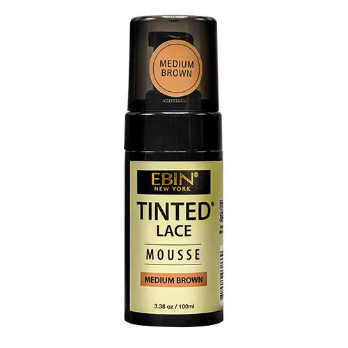 Ebin New York Tinted Lace Mousse 3.38oz/ 100ml - Smooth Application, Natural Finish, Perfect for Blending Lace