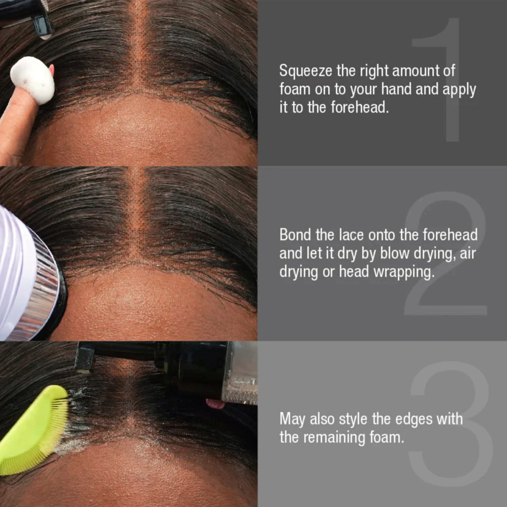 Ebin New York Wonder Lace Bond Lace Melt Mousse Supreme 8.5oz/ 250ml - Maximum Hold, Ideal for Seamless Lace Melts