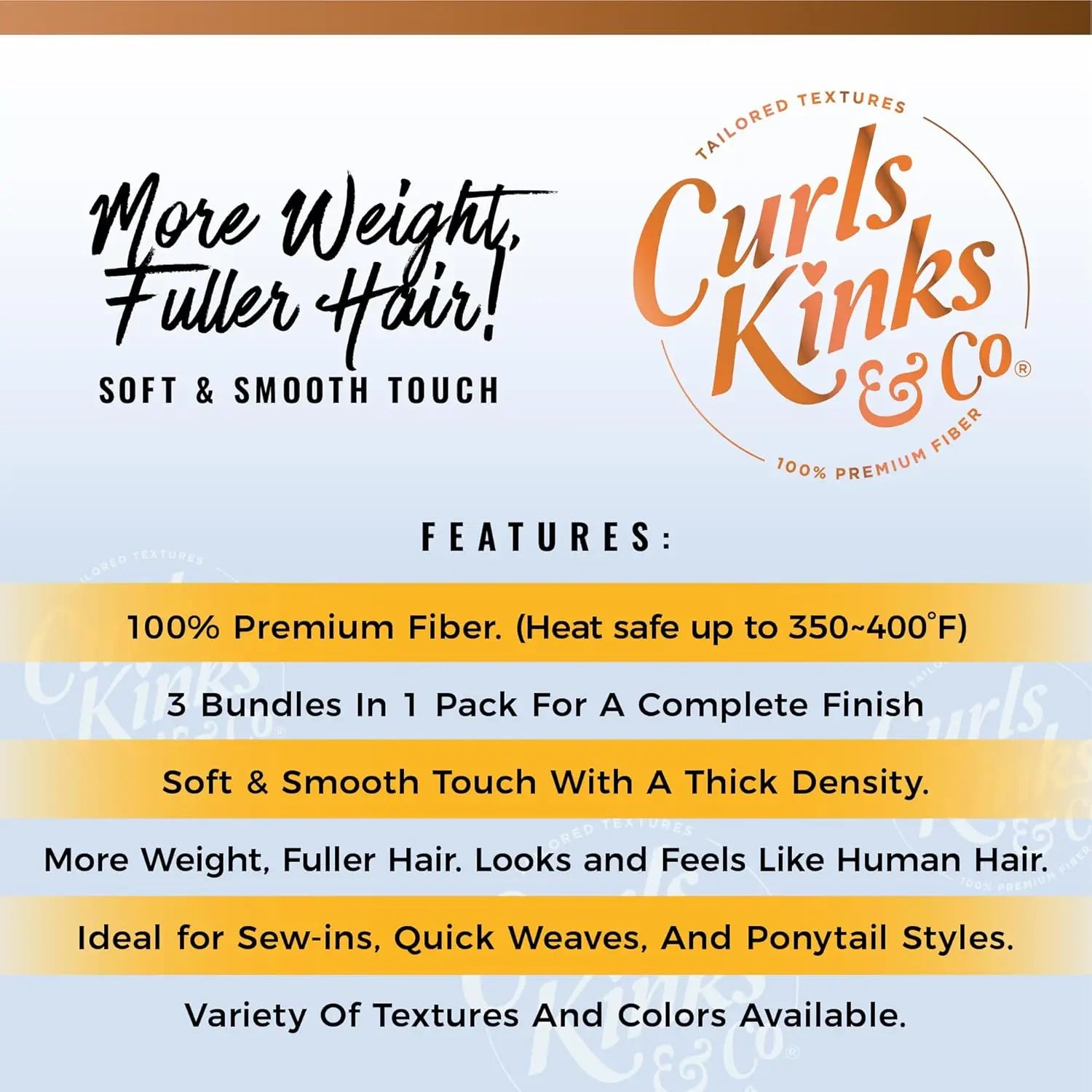 Sensationnel Synthetic Weave Curls Kinks N Co Bundles 3X Multi Pack Latisha Curl 14"16"18"