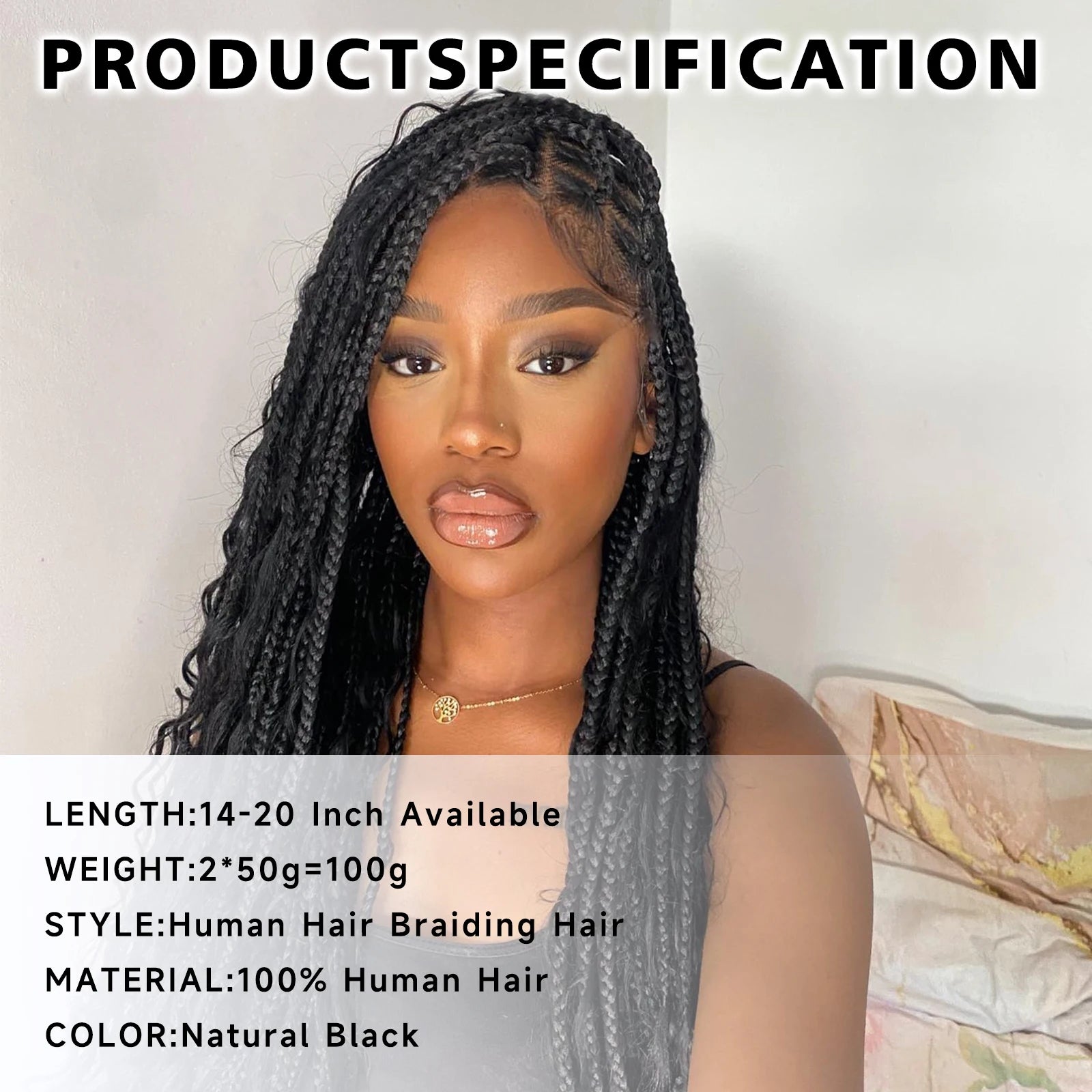 Langer Human Braiding Hair Deep Wave Bulk Human Hair for Braiding No Weft Bundle 100g 2 Bundles/Pack 16A Brazilian Virgin Water