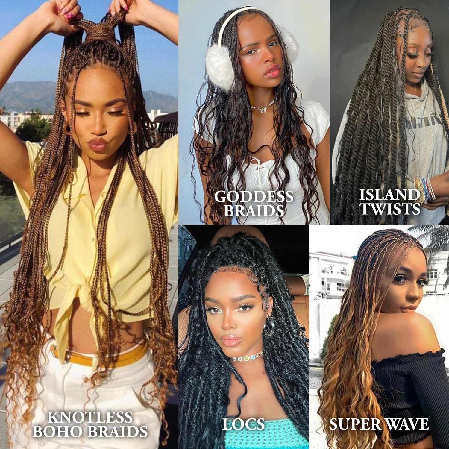 Sensationnel Human Hair Braids Empire Deep Bulk 22"
