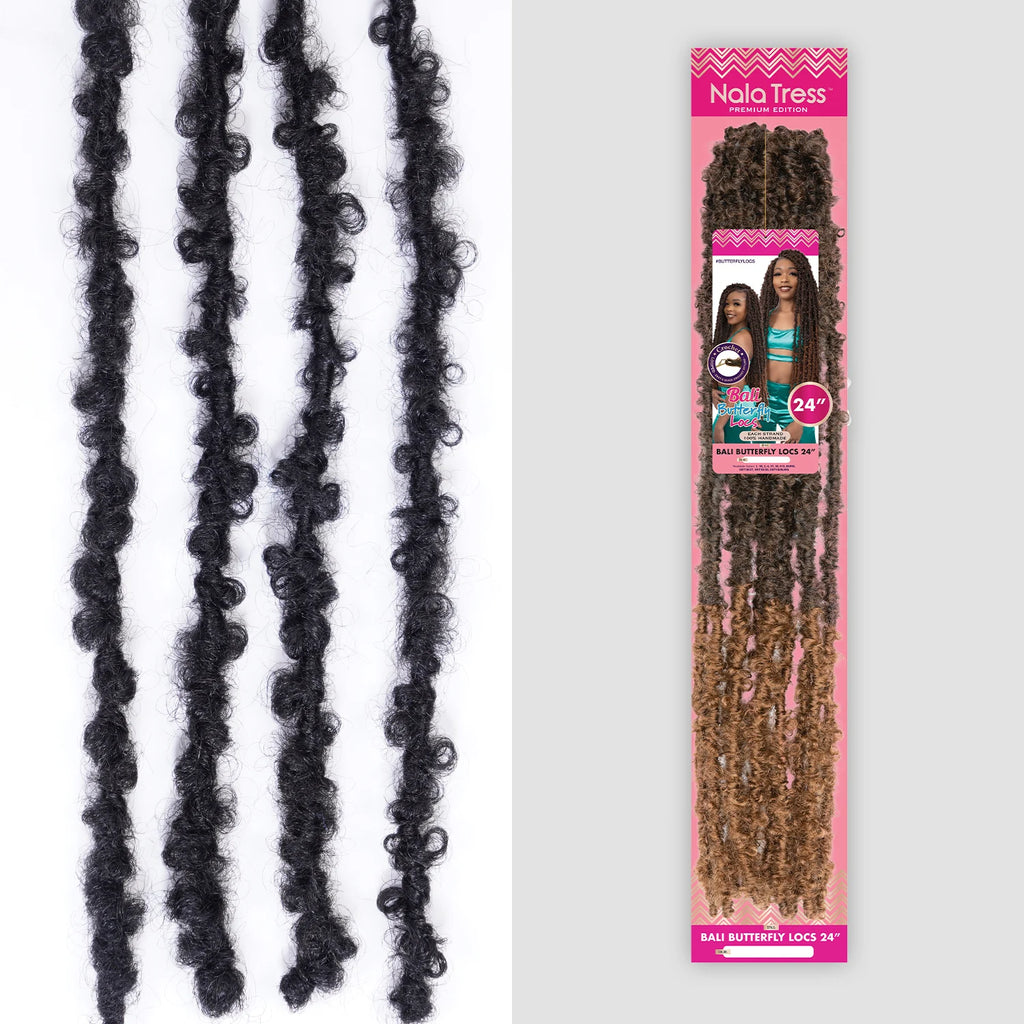 Janet Collection Synthetic Crochet Braids Nala Tress Bali Butterfly Locs 24"