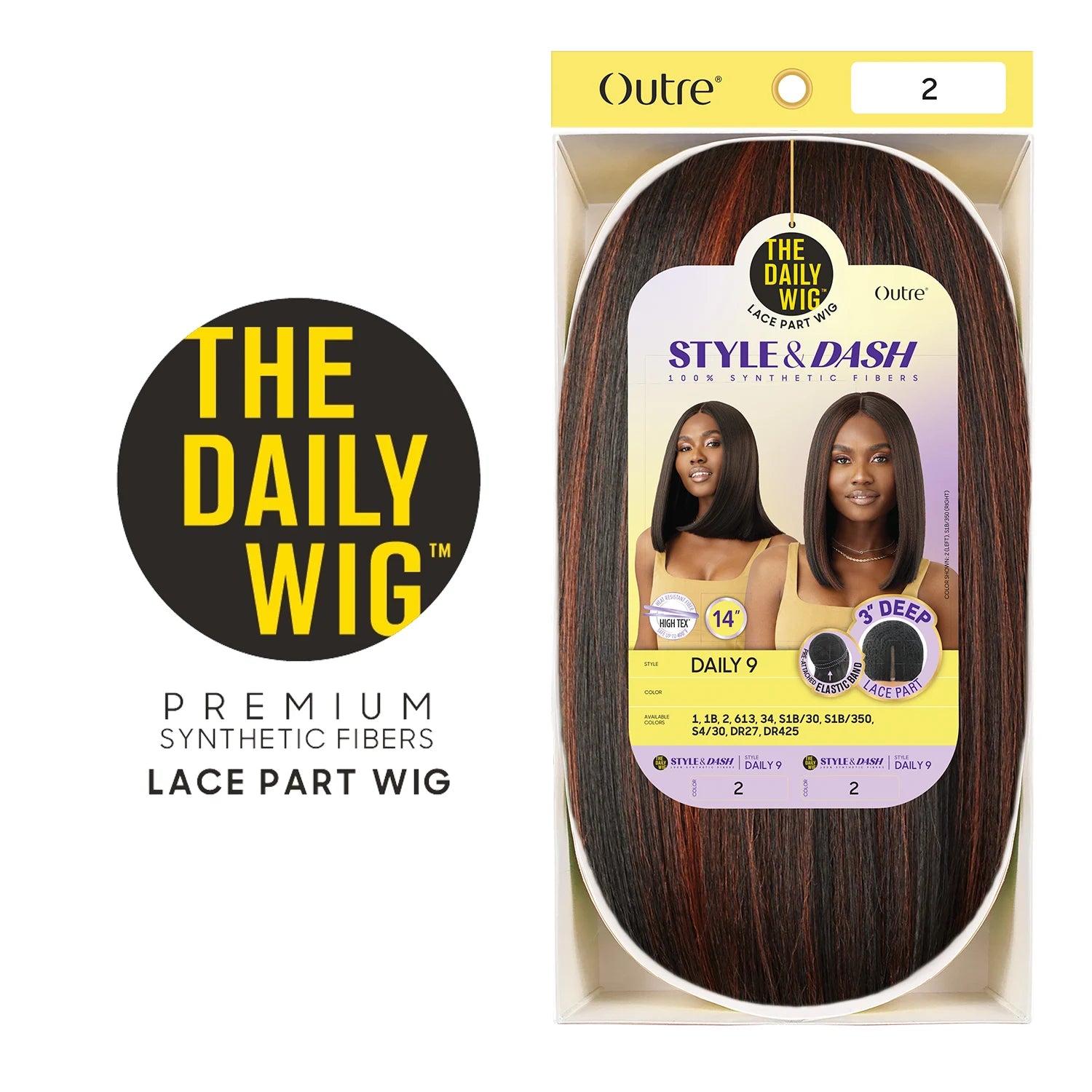 Outre The Daily Synthetic Wig Style N Dash 3" Deep Lace Part Wig Daily 9
