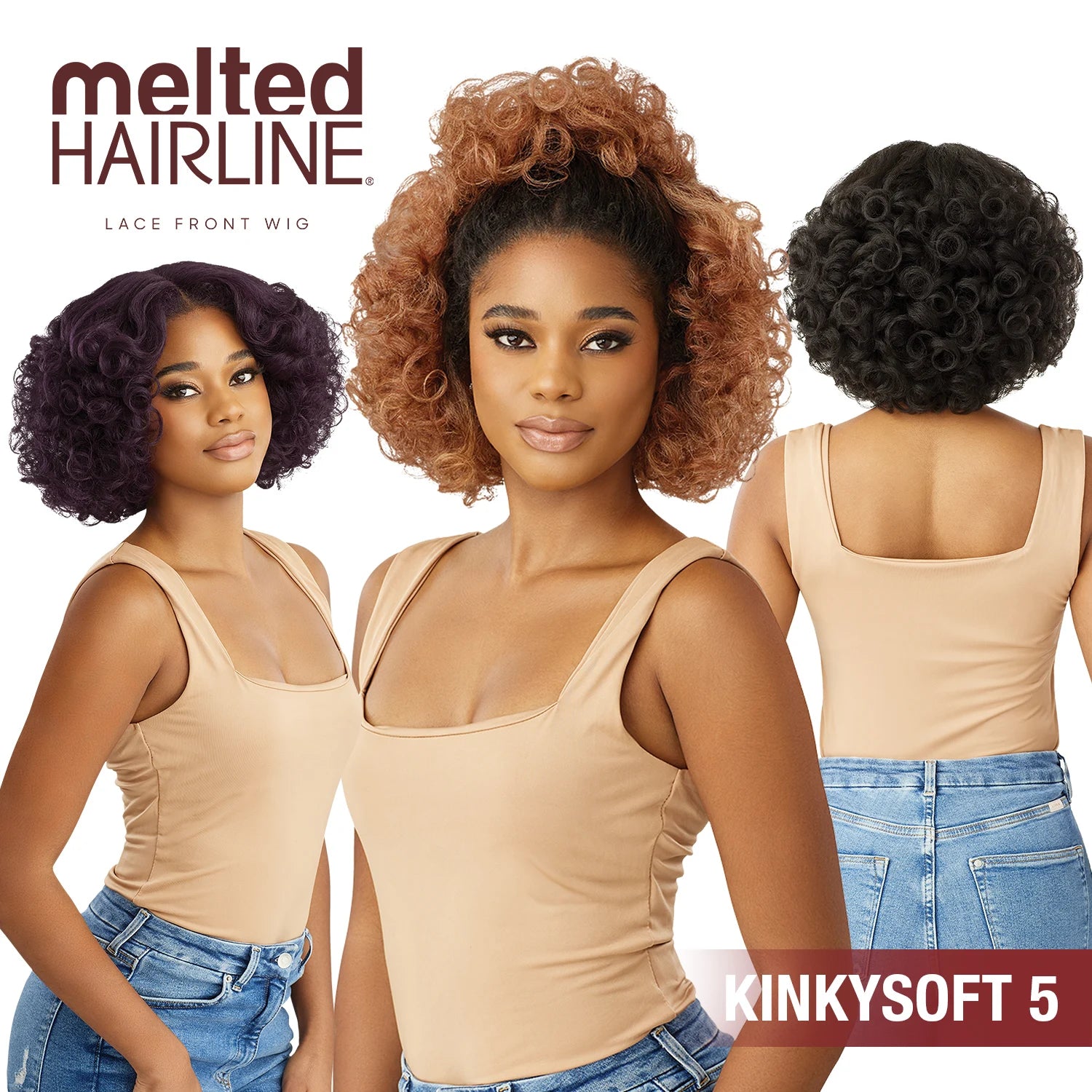 Outre HD Lace Front Synthetic Wig Melted Hairline Glueless KinkySoftedges Kinkysoft 5