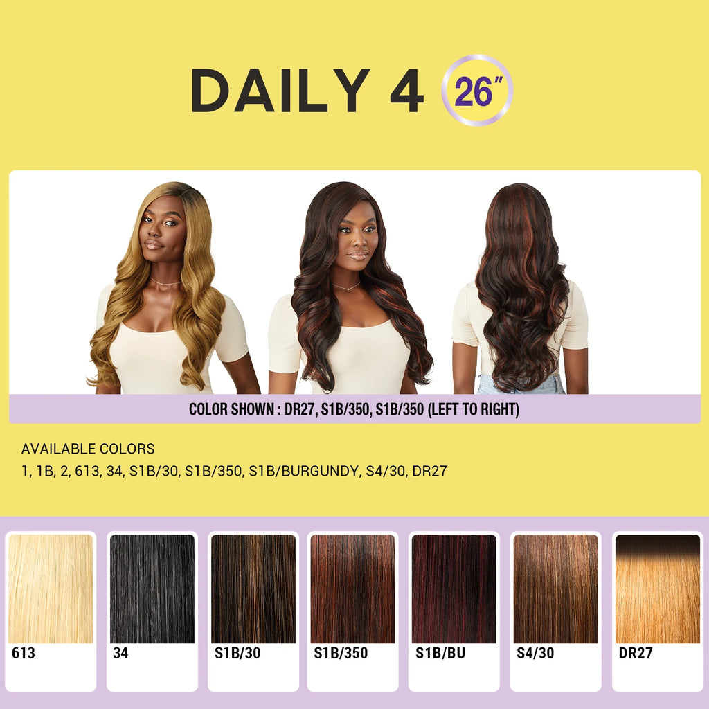 Outre The Daily Synthetic Wig Style N Dash 3" Deep Lace Part Wig Daily 4