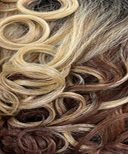 Janet Collection Human Hair Blend Synthetic HD Lace Front Wig 360 Glueless Melt Hand-Tied 13X6 Frontal Part Sefu