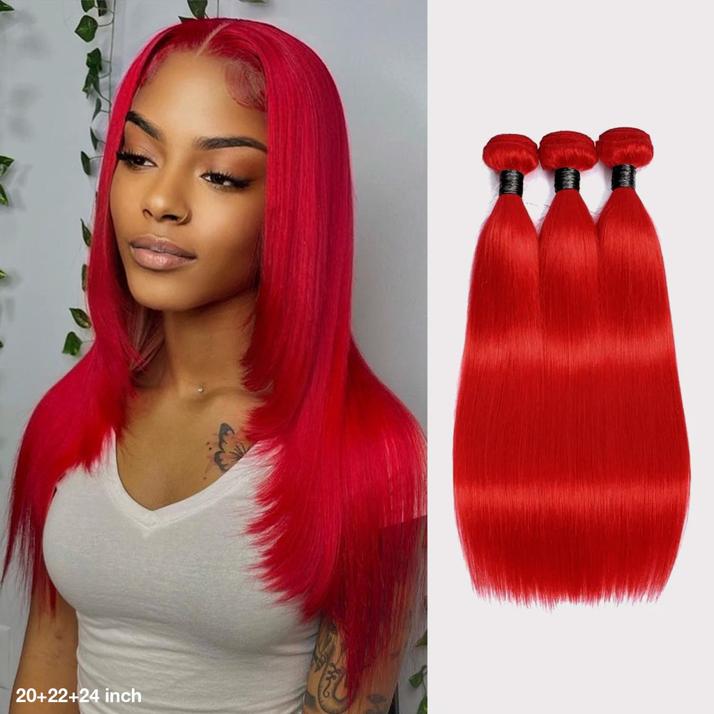 Uniq Hair 100% Virgin Human Hair Brazilian Bundle Hair Weave 9A Straight