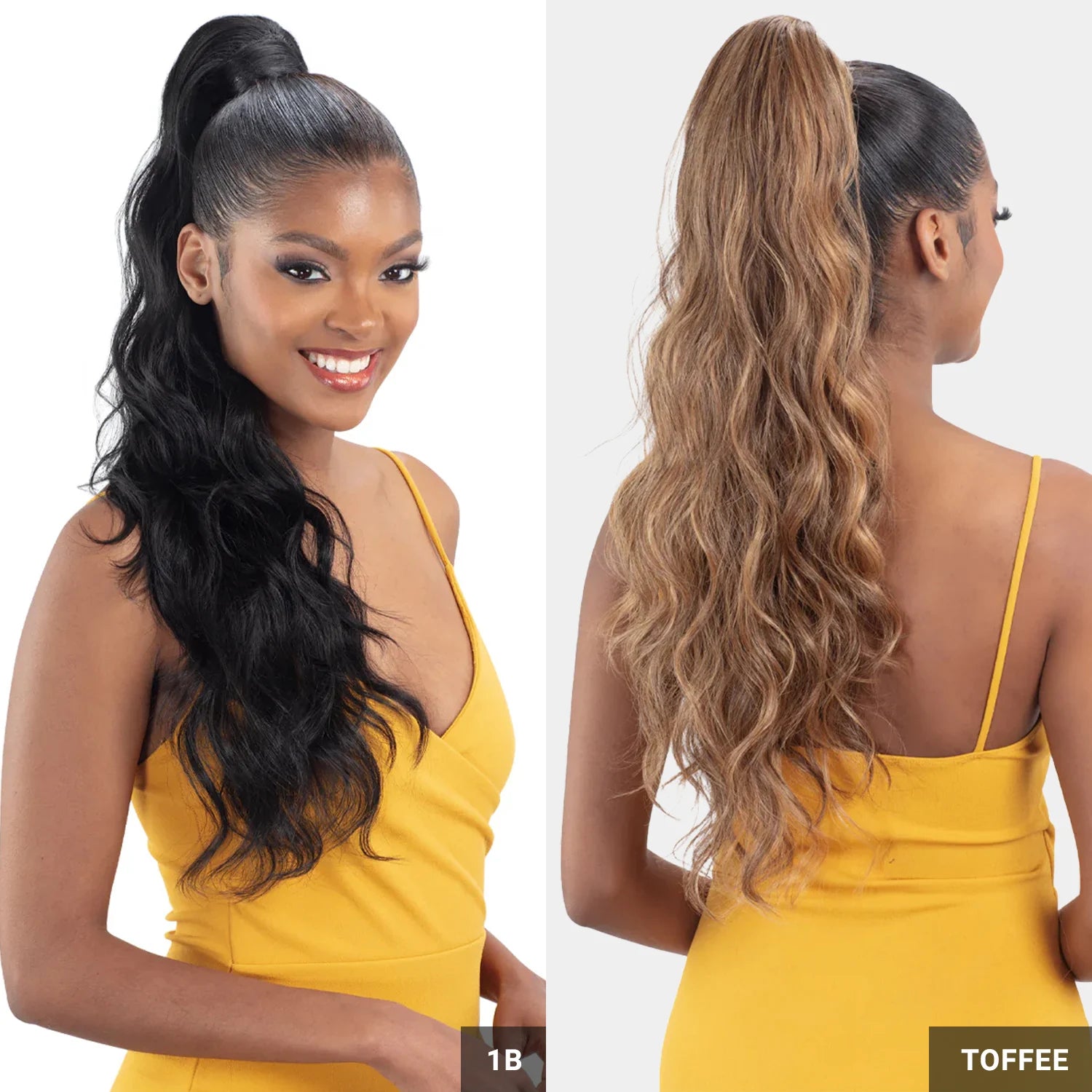 Shake-N-Go Weave Organique Pony Pro Synthetic Ponytail Loose Wave 26" with Secret Pocket made by Pre-sewn Weave