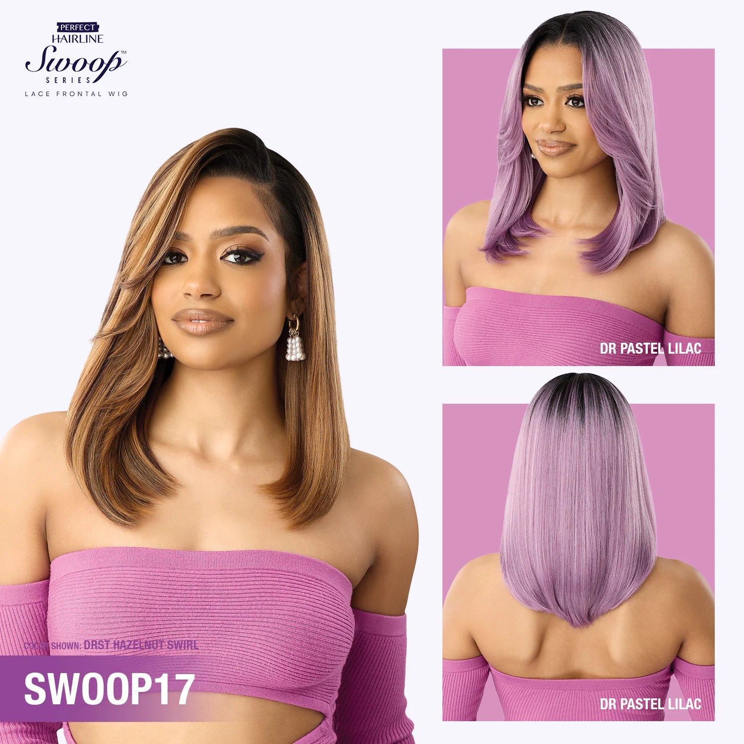 Outre HD Lace Frontal Synthetic Wig Perfect Hairline Glueless Fully Hand-Tied 13X4 Swoop Series Swoop17