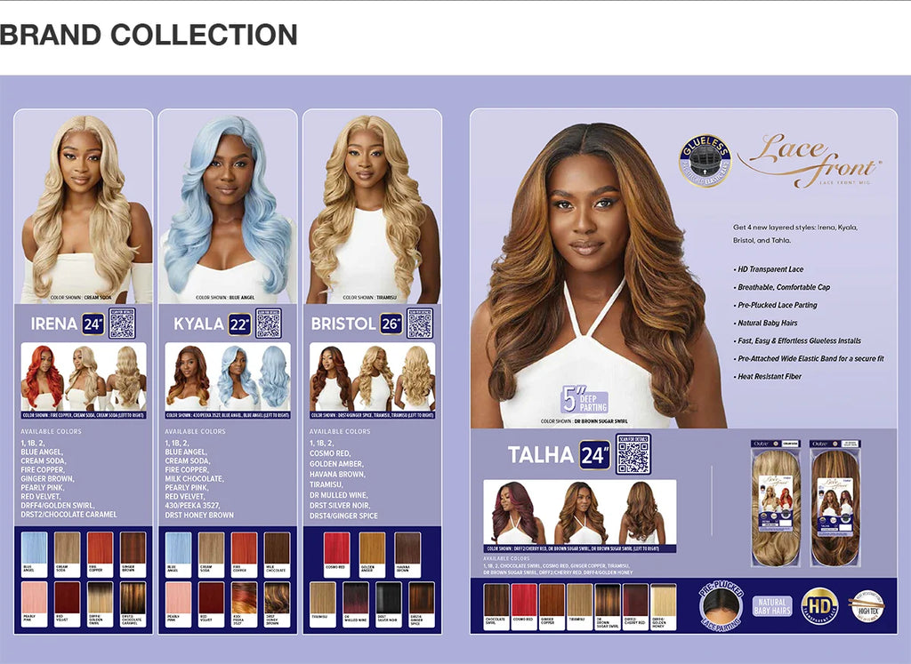 Outre HD Lace Front Synthetic Wig Glueless Talha