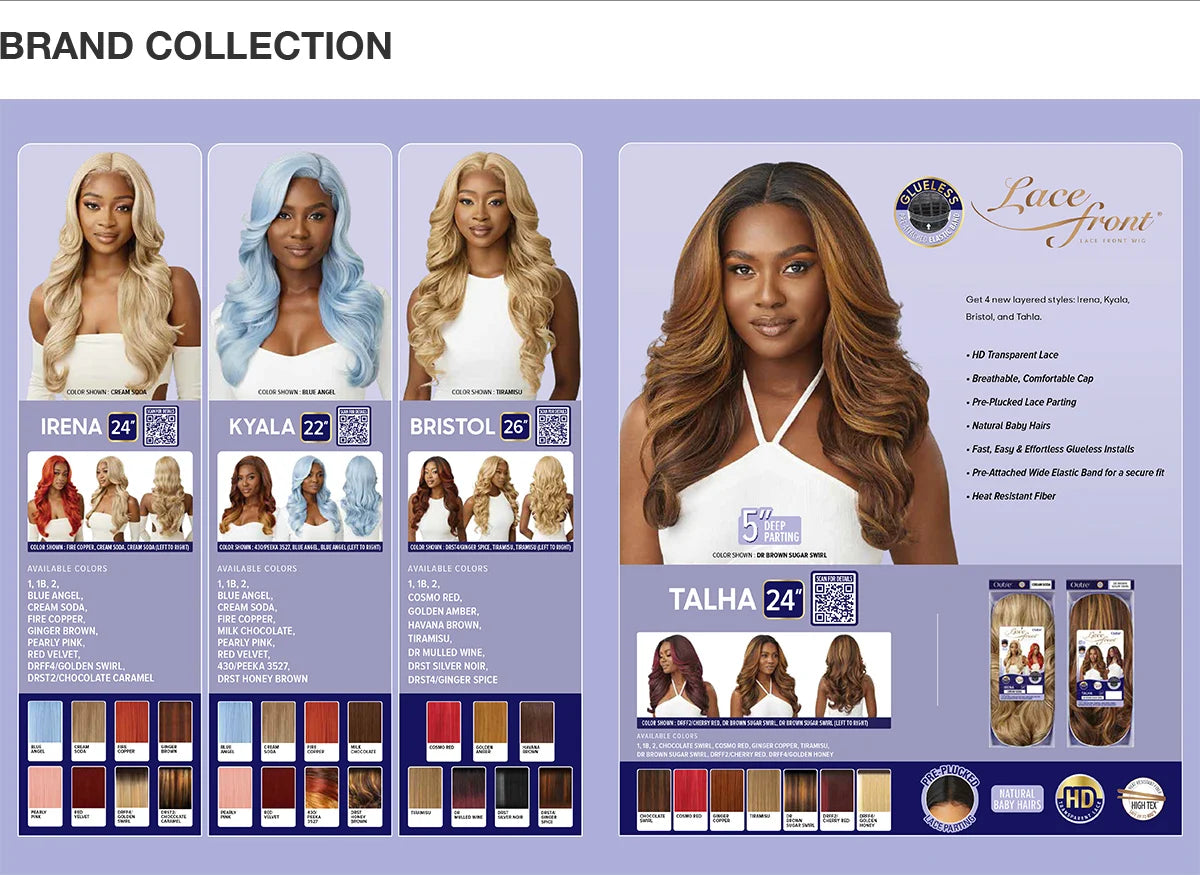 Outre HD Lace Front Synthetic Wig Glueless Talha