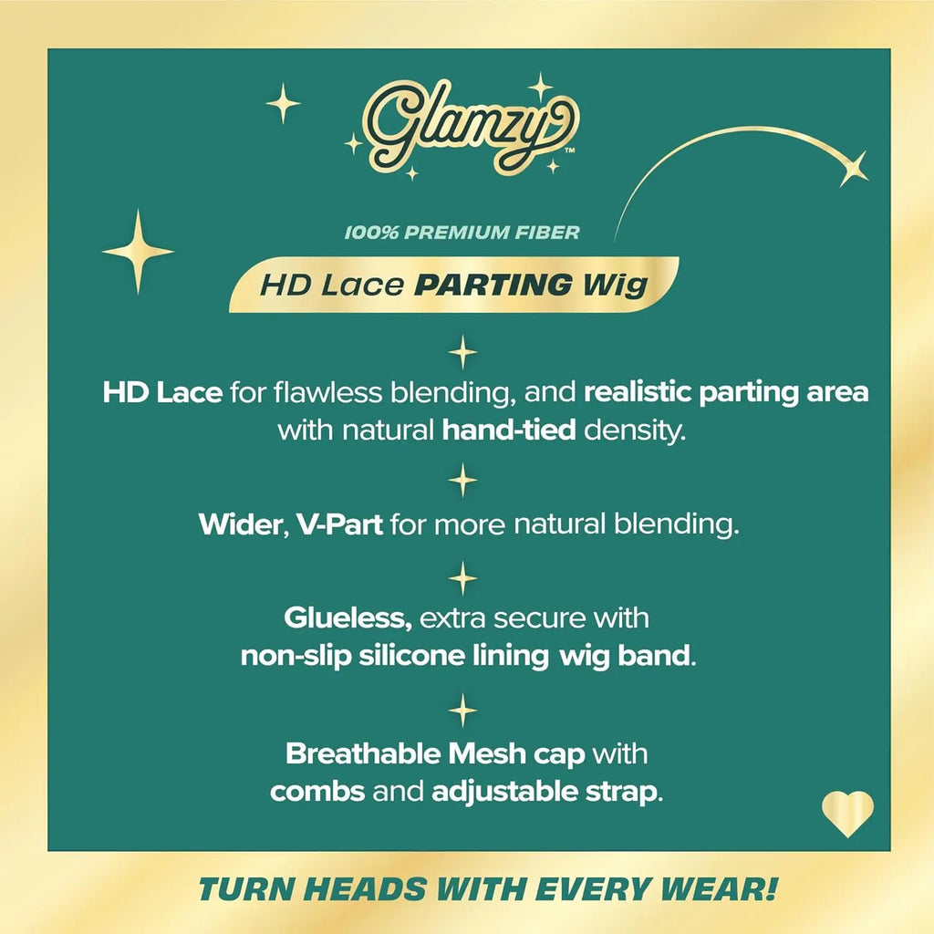 Sensationnel HD Lace Parting Synthetic Wig Glamzy Glueless Wide V-Part Alondra