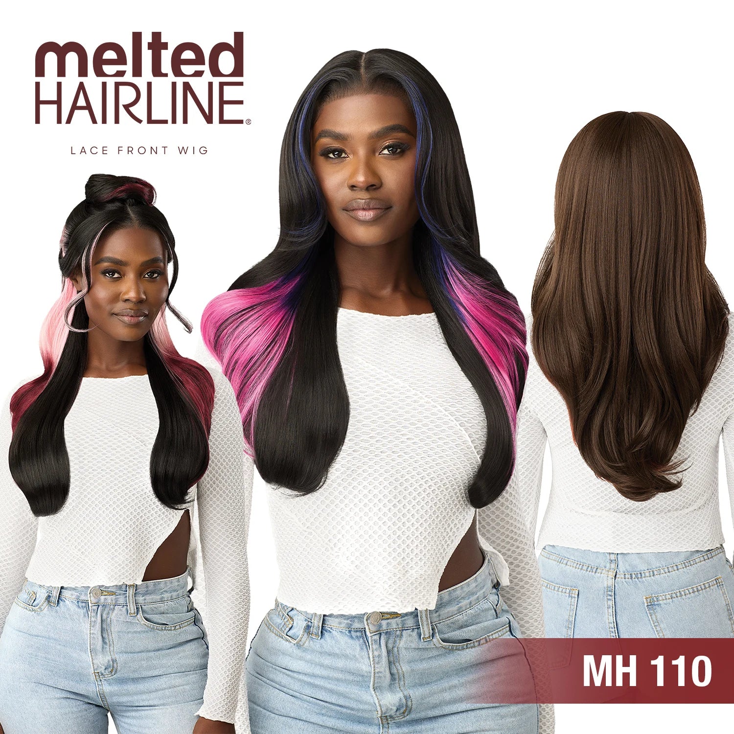 Outre HD Lace Front Synthetic Wig Melted Hairline Glueless MH 110