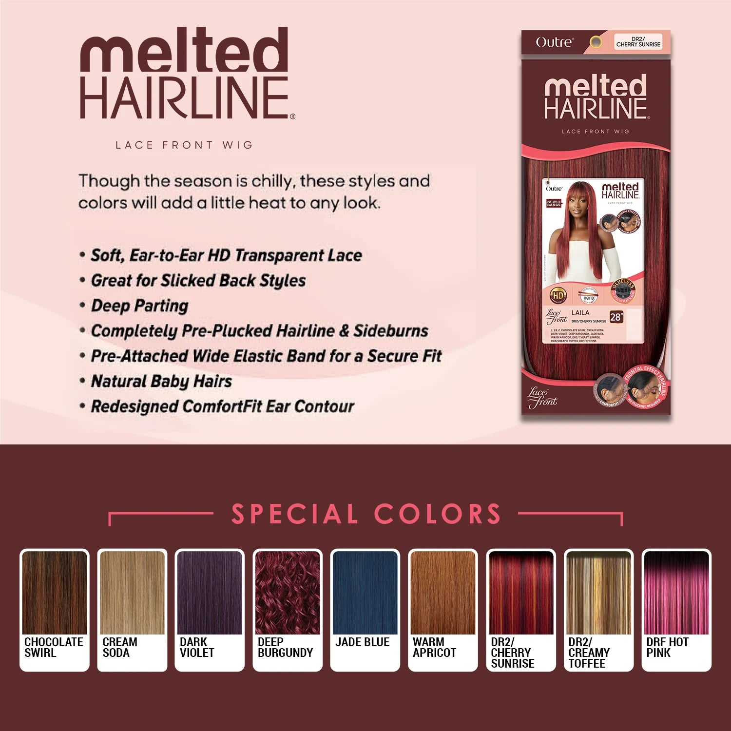 Outre HD Lace Front Synthetic Wig Melted Hairline Glueless Laila