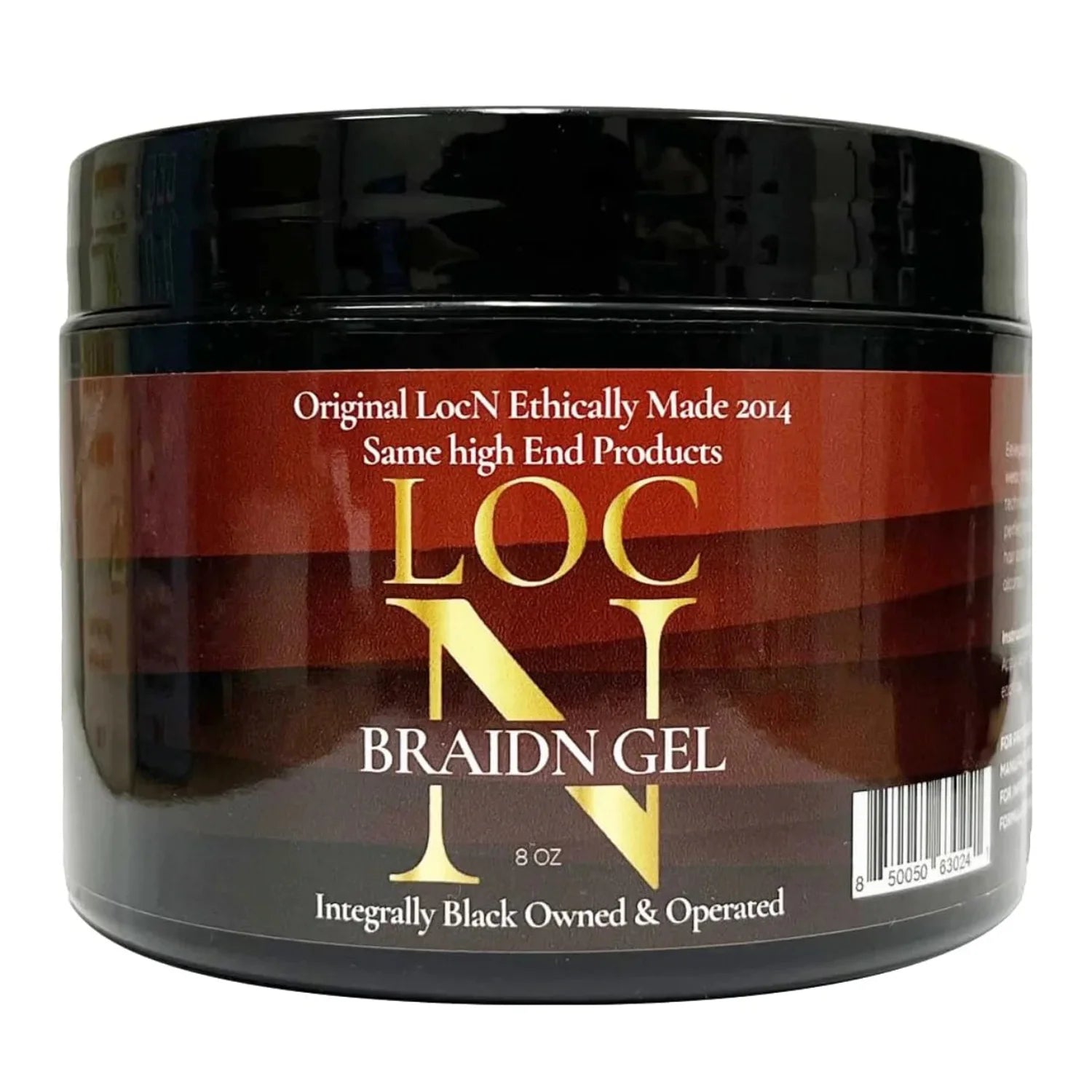 Loc N Loc Twists Braids Wave Edge Gel 8oz - Strong Hold and Definition for Twists, Braids, and Waves, Smooth and Shine Formula
