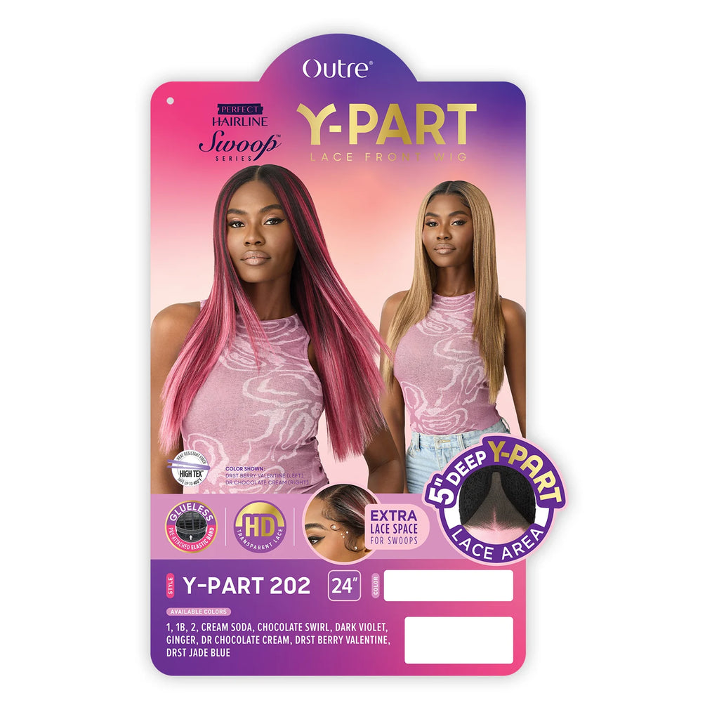 Outre HD Lace Frontal Synthetic Wig Perfect Hairline Glueless Y-Part Swoop Series Y-Part 202