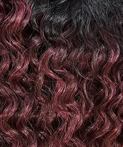 Outre Human Hair Blend Weave Premium Purple Pack Brazilian Boutique Natural French 18"20"22" with 4X4 HD Lace Closure