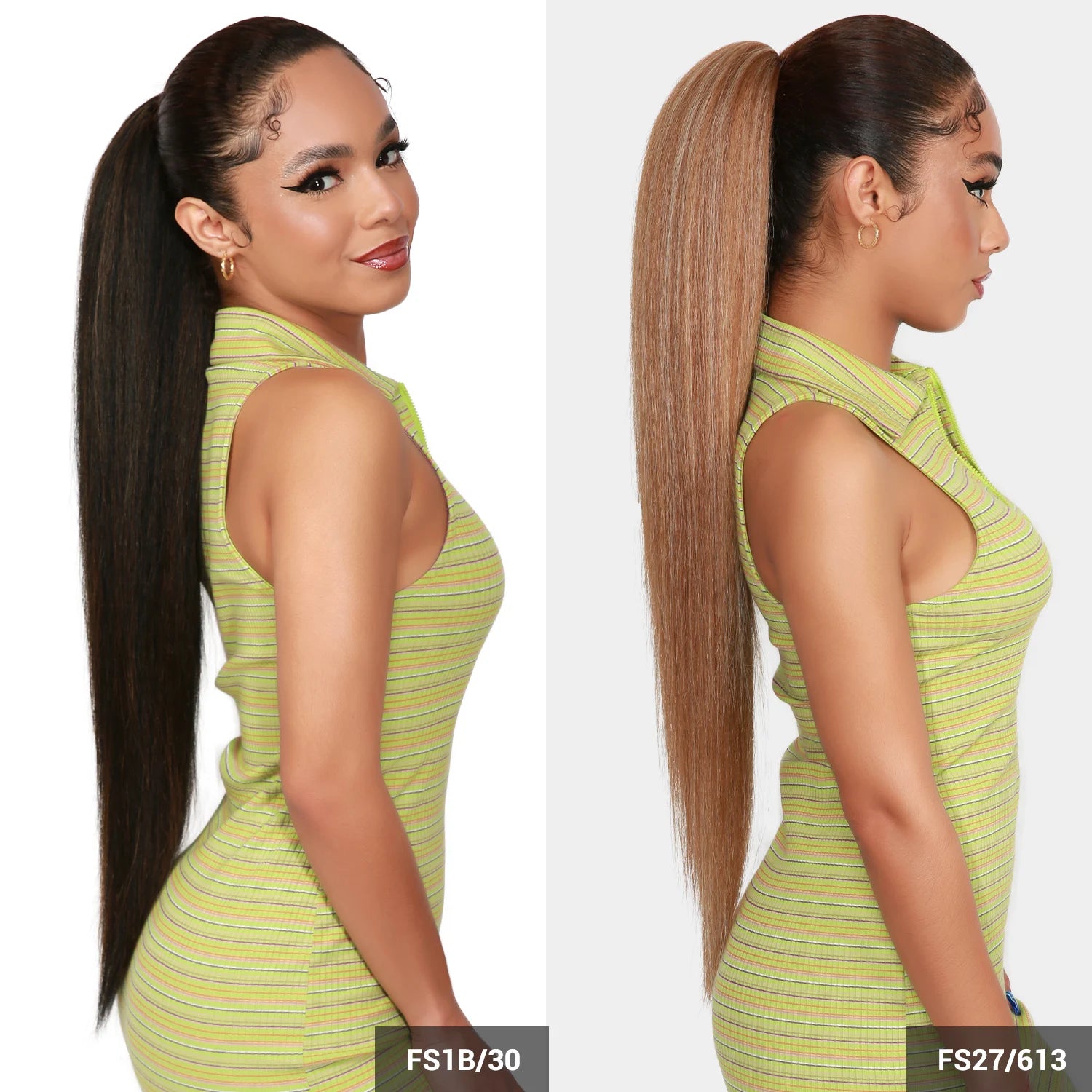 Instant Glitz Synthetic Drawstring Ponytail Straight 28"