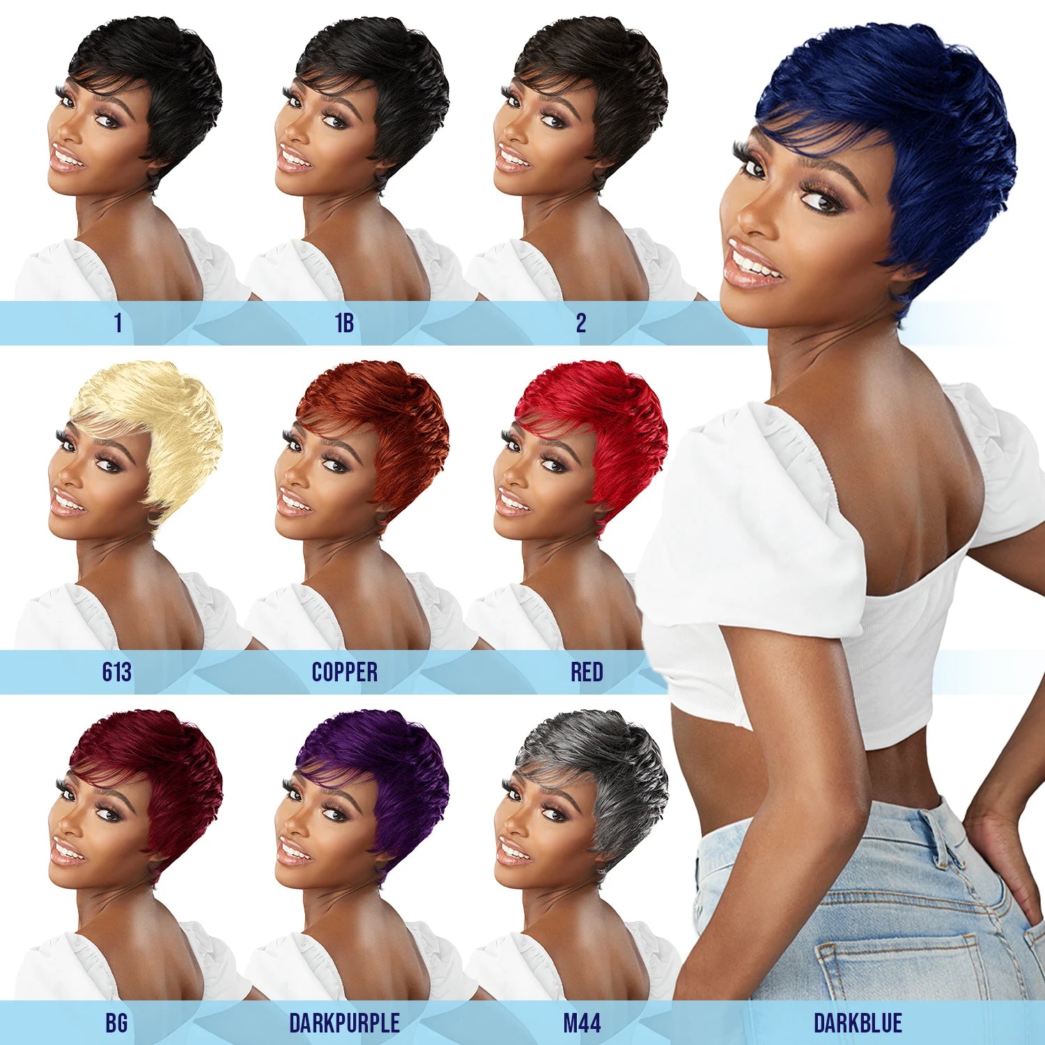 Sensationnel Dashly Wig UNIT 9 - Bob, Stylish Look, Easy to Wear, Comfortable Fit