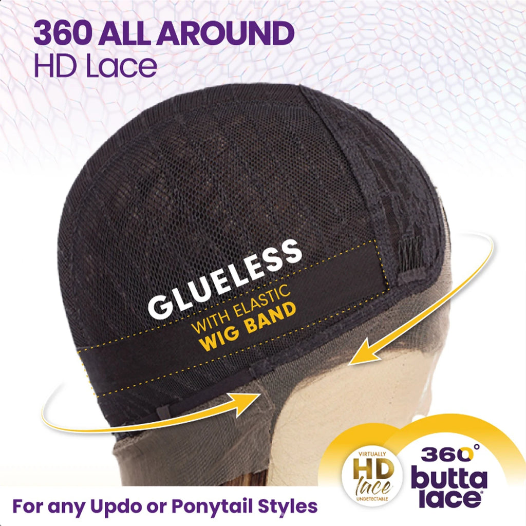 Sensationnel Glueless Butta 360 HD Lace Front Wig Unit 3 - Long, 360 Lace, Easy to Wear, Seamless Fit