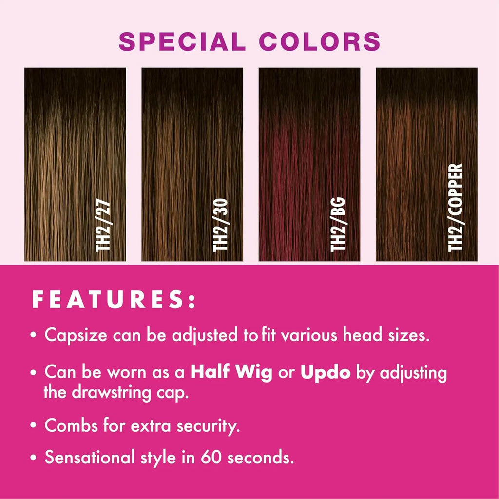 Sensationnel Synthetic Half Wig Instant Weave Drawstring Cap IWD 23