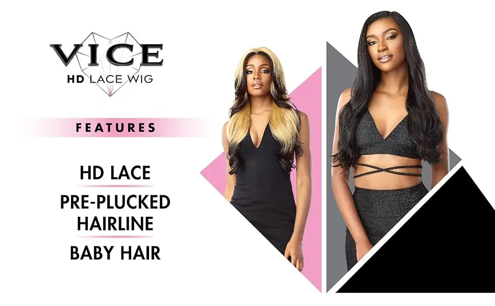Sensationnel Vice HD Lace Front Wig Unit 10 – Long, Natural Finish, Heat Safe