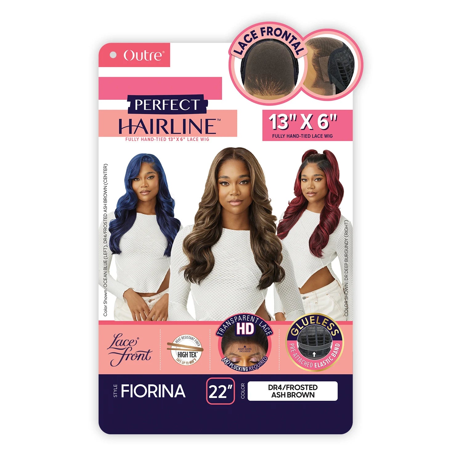 Outre HD Lace Frontal Synthetic Wig Perfect Hairline Glueless Fully Hand-Tied 13X6 Lace Wig Fiorina