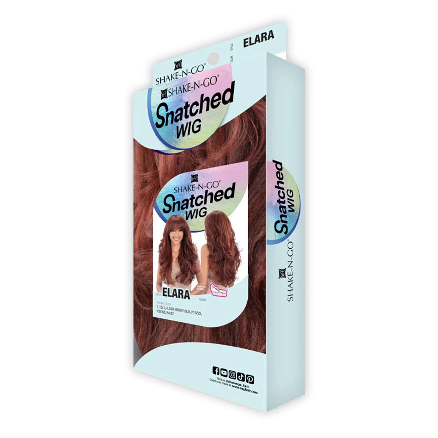 Shake-N-Go Snatched Synthetic Wig Elara - Textured hair, Bang wig, Long Curly Hair, Blow out style