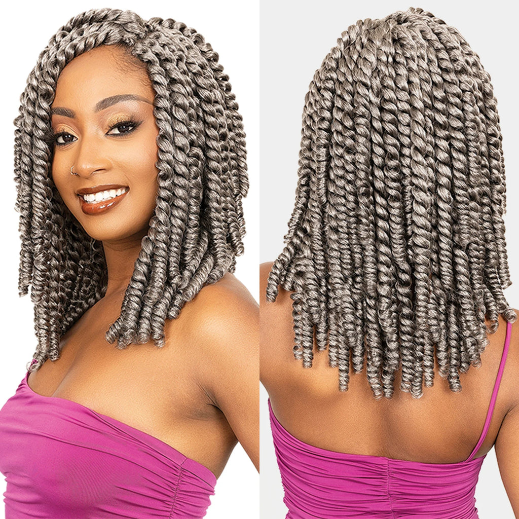 Janet Collection Synthetic Crochet Braids Nala Tress 3X Bob Style Bouncy Curl 10"