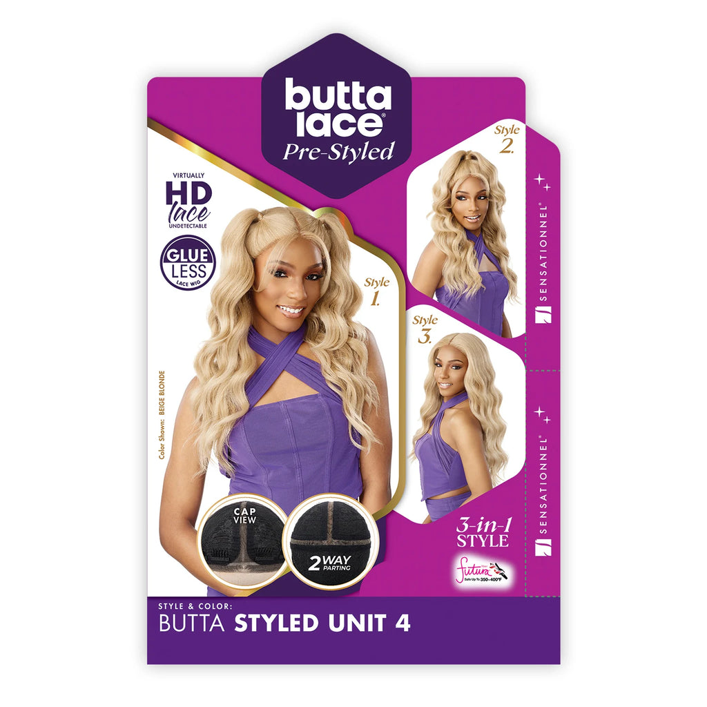 Sensationnel HD Lace Front Synthetic Wig Glueless Butta Pre-Styled Unit 4