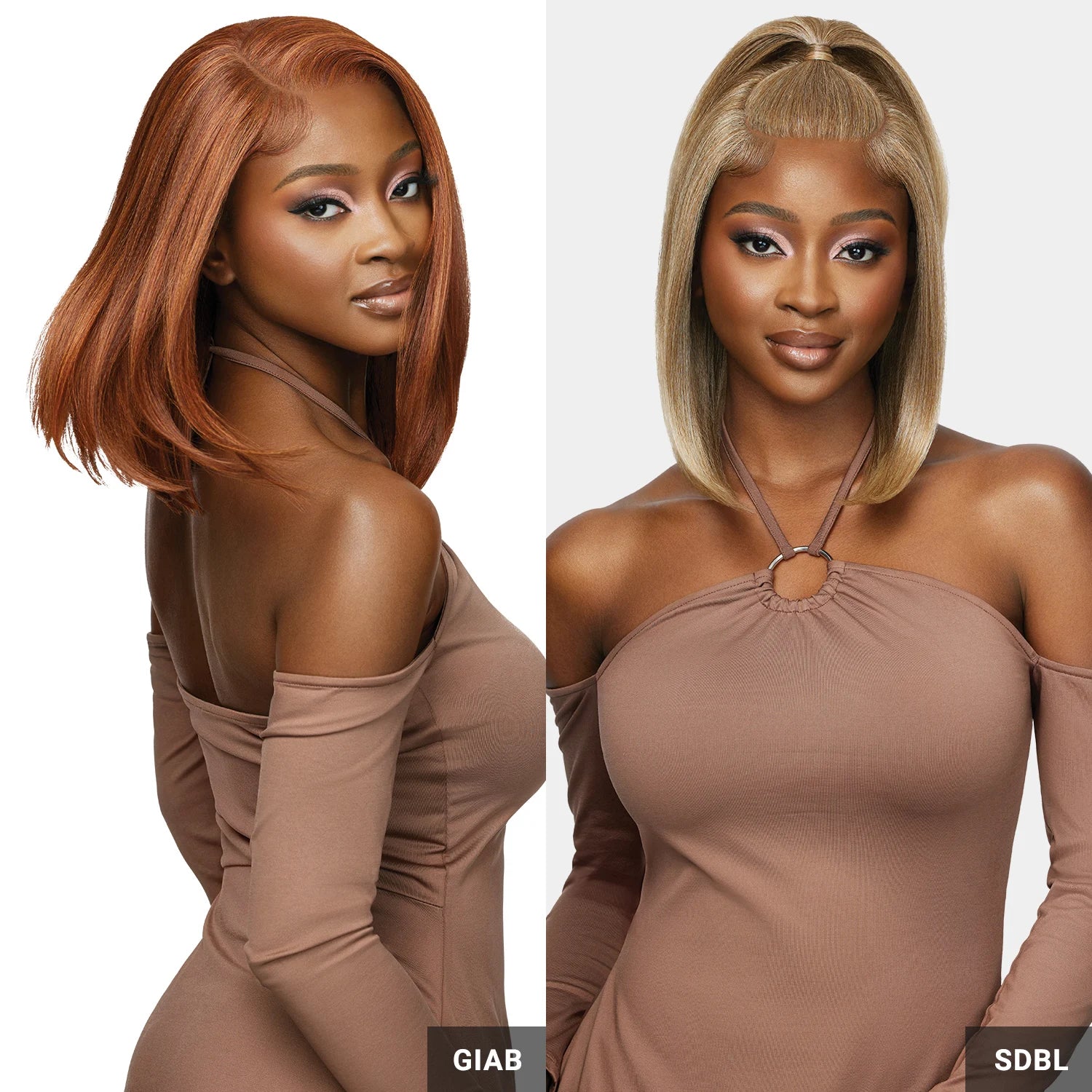 Outre Human Hair Blend Glueless HD 5X5 Lace Closure Synthetic Wig HHB-Natrual Yaki 14"