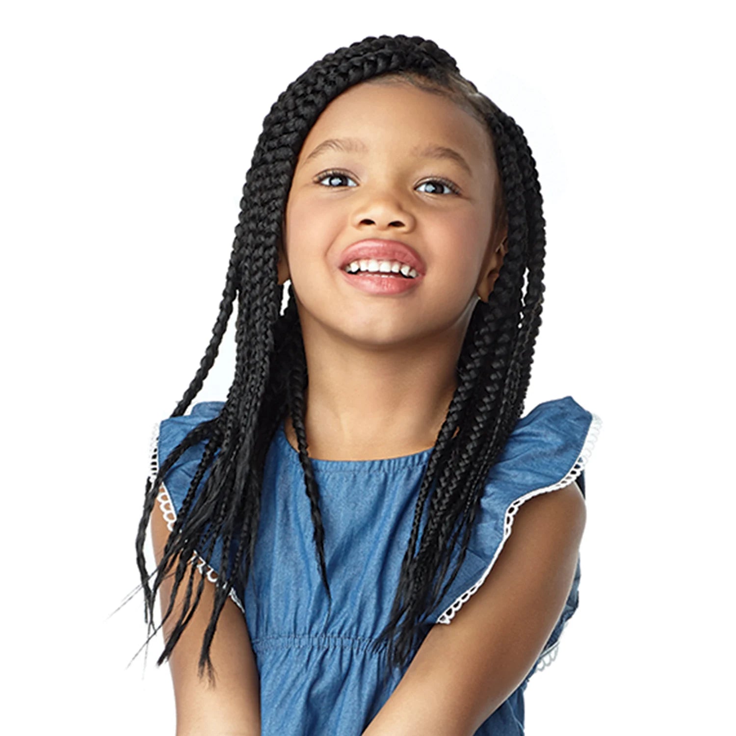 Sensationnel Synthetic Crochet Braids African Collection 3X Ruwa Pre-Stretched Braid 12" (Kids)