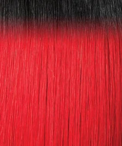 Outre Human Hair Blend Weave Premium Purple Pack Brazilian Boutique Natural French 18"20"22" with 4X4 HD Lace Closure