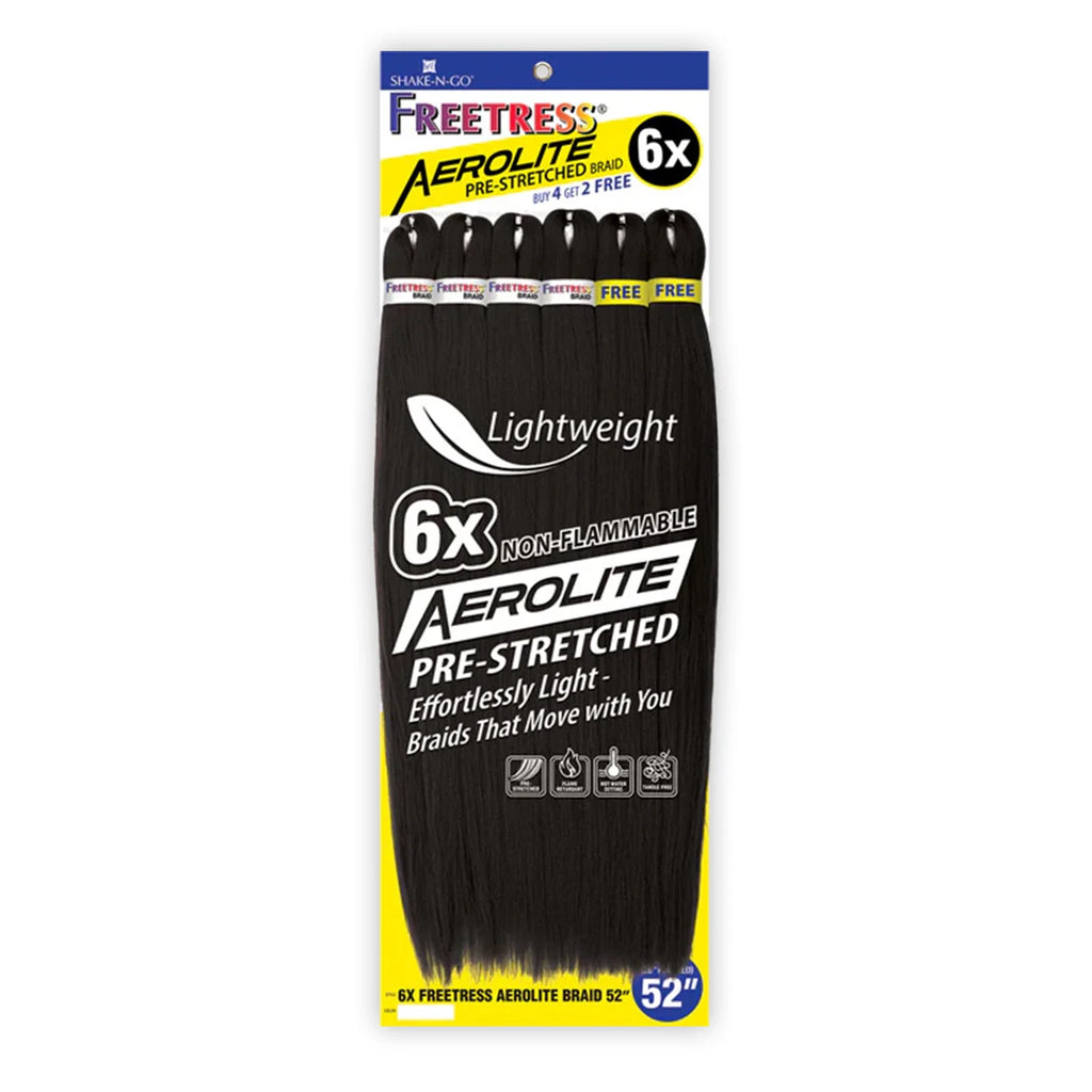 FreeTress Aerolite Synthetic Braids Pre-Stretched 6X Freetress Aerolite Braid 52"