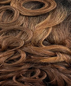 Janet Collection Human Hair Blend HD Lace Front Synthetic Wig 360 Glueless Melt Hand-Tied 13X6 Frontal Part Kota