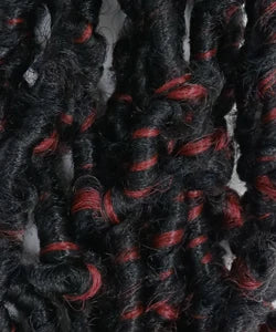 Authentic Synthetic Hair Crochet Braids 6X Value Pack Butterfly Locs 12"